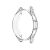 RMPACK Samsung Galaxy Watch4 44mm Védőkeret TPU Szilikon Áttetsző