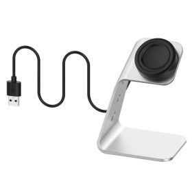   RMPACK Samsung Galaxy Watch4 40mm|42mm|44mm|46mm Dokkoló Alumínum Töltő USB Állomás Ezüst