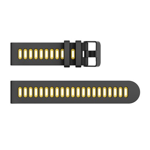 RMPACK Xiaomi Mi Watch Óraszíj Szilikon Pótszíj Sport Style Fekete/Sárga