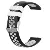 RMPACK Huawei Watch GT3 46mm Pótszíj Szilikon Óraszíj Sport Hollow Style Fekete/Fehér