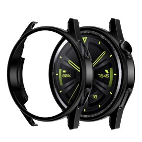   RMPACK Huawei Watch GT3 46mm Védőkeret + Tempered Glass Üveg Scratch-Proof 3D Fekete