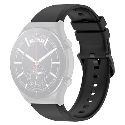 RMPACK Xiaomi Watch S1 / Watch S1 Active Óraszíj Pótszíj Szilikon Szíj Nature Type Fekete