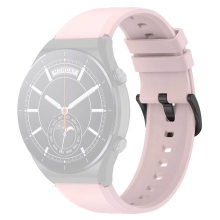 RMPACK Xiaomi Watch S1 / Watch S1 Active Óraszíj Pótszíj Szilikon Szíj Nature Type Rózsaszín