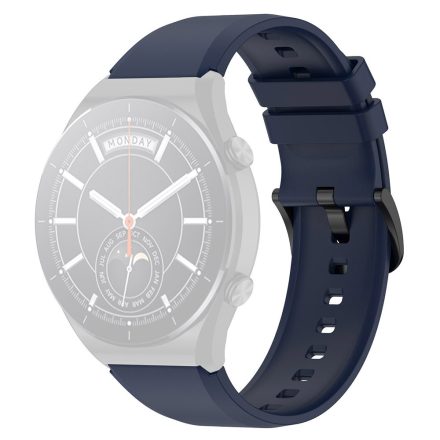 RMPACK Xiaomi Watch S1 / Watch S1 Active Óraszíj Pótszíj Szilikon Szíj Nature Type Sötétkék