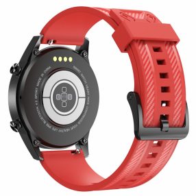   RMPACK Univerzális 22mm Óraszíj Pótszíj Szilikon Carbon Meteor Sport Piros