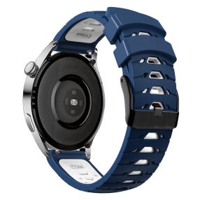   RMPACK Szilikon Univerzális Óraszíj Pótszíj 22mm Trapezoid Series Kék/Fehér