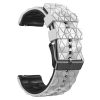 RMPACK 22mm Univerzális Pótszíj Óraszíj Szilikon Triagle Dimension Style Fehér/Fekete