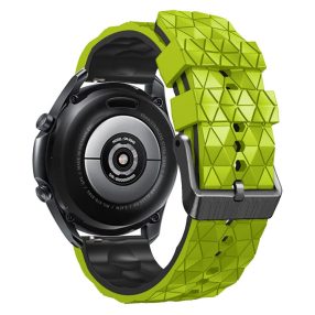   RMPACK 22mm Univerzális Pótszíj Óraszíj Szilikon Triagle Dimension Style Lime/Fekete