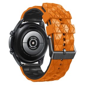   RMPACK 22mm Univerzális Pótszíj Óraszíj Szilikon Triagle Dimension Style Narancssárga/Fekete