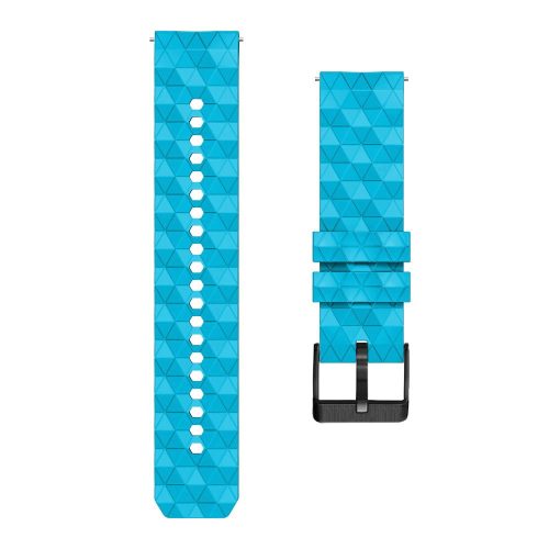 RMPACK 22mm Univerzális Pótszíj Óraszíj Szilikon Triagle Dimension Style Világoskék/Fekete