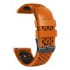 RMPACK Óraszíj Pótszíj Univerzális 22mm Szilikon DualColor Holes Style Narancssárga/Fekete