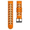 RMPACK Óraszíj Pótszíj Univerzális 22mm Szilikon DualColor Holes Style Narancssárga/Fekete