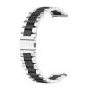 RMPACK Huawei Watch GT 3 46mm Fémszíj Pótszíj Watch GT Runner Óraszíj Elegant Series Ezüst/Fekete