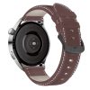 RMPACK Huawei Watch GT 3 46mm / Watch GT Runner Pótszíj Bőrszíj Óraszíj Sötétbarna