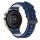 RMPACK Huawei Watch GT 3 46mm / Watch GT Runner Pótszíj Bőrszíj Óraszíj Sötétkék