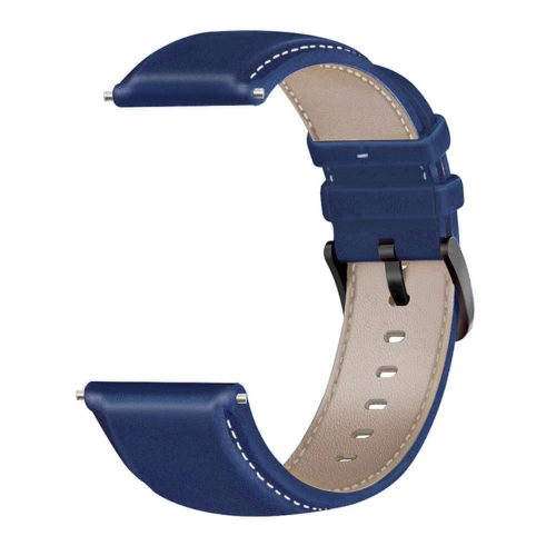 RMPACK Huawei Watch GT 3 46mm / Watch GT Runner Pótszíj Bőrszíj Óraszíj Sötétkék