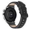 RMPACK Huawei Watch GT 3 46mm / Watch GT Runner Pótszíj Bőrszíj Óraszíj Fekete