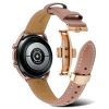 RMPACK Huawei Watch GT 3 PRO 46mm/ Watch GT 46mm Bőrszíj Pótszíj Pillangózáras Line Series Rózsaszín