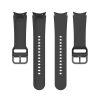 RMPACK 20mm Samsung Galaxy Watch 5 44mm / Watch 5 40mm / Watch 5 Pro 45mm Pótszíj Szilikon Szíj Lady Series Elegant Fekete