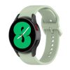 RMPACK 20mm Samsung Galaxy Watch 5 44mm / Watch 5 40mm / Watch 5 Pro 45mm Pótszíj Szilikon Szíj Lady Series Elegant VilágosZöld