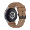 RMPACK 20mm Samsung Galaxy Watch 5 44mm / Watch 5 40mm / Watch 5 Pro 45mm Szilikon Pótszíj Óraszíj Sport Line Series "S" Méret Barna/Fehér