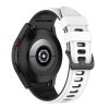 RMPACK 20mm Samsung Galaxy Watch 5 44mm / Watch 5 40mm / Watch 5 Pro 45mm Szilikon Óraszíj Pótszíj DUALColor Series Fehér/Fekete