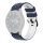 RMPACK 20mm Samsung Galaxy Watch 5 44mm / Watch 5 40mm / Watch 5 Pro 45mm Szilikon Óraszíj Pótszíj DUALColor Series Sötétkék/Fehér