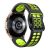 RMPACK 22mm Samsung Galaxy Watch 5 44mm / Watch 5 40mm / Watch 5 Pro 45mm Óraszíj Pótszíj Szilikon SportLife Series DUAL-HOLE Fekete/Zöld