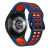RMPACK 22mm Samsung Galaxy Watch 5 44mm / Watch 5 40mm / Watch 5 Pro 45mm Óraszíj Pótszíj Szilikon SportLife Series DUAL-HOLE Sötétkék/Piros