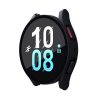 RMPACK Samsung Galaxy Watch 5 44mm / Watch 4 44mm Védőkeret Műanyag + Kijelzővédő Üvegfólia Tempered Glass Protector Fekete