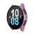 RMPACK Samsung Galaxy Watch 5 44mm / Watch 4 44mm Védőkeret Műanyag + Kijelzővédő Üvegfólia Tempered Glass Protector Rózsaarany