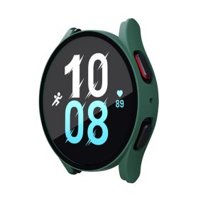   RMPACK Samsung Galaxy Watch 5 40mm / Watch 4 40mm Védőkeret Műanyag + Kijelzővédő Üvegfólia Tempered Glass Protector Zöld