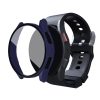 RMPACK Samsung Galaxy Watch 5 40mm / Watch 4 40mm Védőkeret Műanyag + Kijelzővédő Üvegfólia Tempered Glass Protector Sötétkék