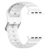 RMPACK Apple Watch Ultra 49mm Szilikon Óraszíj Pótszíj Solid Men Wave Design Series Fehér