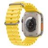 RMPACK Apple Watch Ultra 49mm Pótszíj Szilikon Óraszíj Soft Series Ocean Style Sárga
