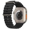 RMPACK Apple Watch Ultra 49mm Pótszíj Szilikon Óraszíj Soft Series Ocean Style Fekete