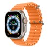 RMPACK Apple Watch Ultra 49mm Pótszíj Szilikon Óraszíj Soft Series Ocean Style Narancssárga