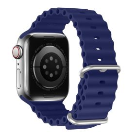   RMPACK Apple Watch Ultra 49mm Óraszíj Szilikon Pótszíj Tubular Series Solid Series Kék