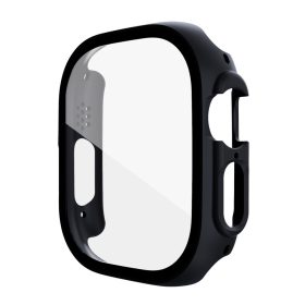   RMPACK Apple Watch Ultra 49mm Védőkeret Protection Cover Üvegfóliával Tempered Glass Fekete