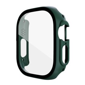   RMPACK Apple Watch Ultra 49mm Védőkeret Protection Cover Üvegfóliával Tempered Glass Zöld