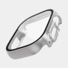 RMPACK Apple Watch Ultra 49mm Védőkeret Protection Cover Üvegfóliával Tempered Glass Ezüst