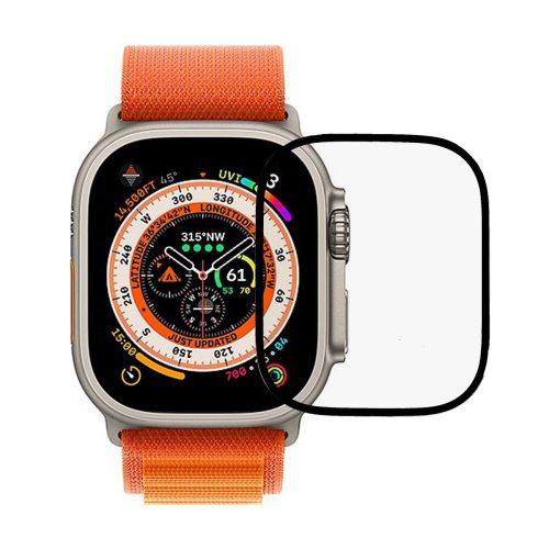 RMPACK Apple Watch Ultra 49mm Üvegfólia Tempered Glass Kijelzővédő FullSize 3D