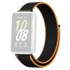 RMPACK Samsung Galaxy Fit3 Pótszíj Szövet Óraszíj - Nylon Szíj Fekete/Narancssárga