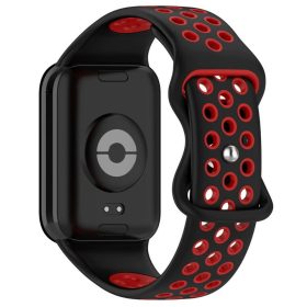   RMPACK Xiaomi Redmi Watch 4 Óraszíj Pótszíj Szilikon szíj DUAL COLOR Fekete/Piros