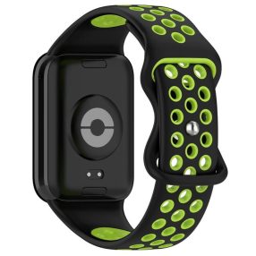   RMPACK Xiaomi Redmi Watch 4 Óraszíj Pótszíj Szilikon szíj DUAL COLOR Fekete/Zöld