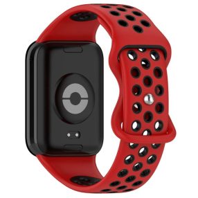   RMPACK Xiaomi Redmi Watch 4 Óraszíj Pótszíj Szilikon szíj DUAL COLOR Fekete/Piros