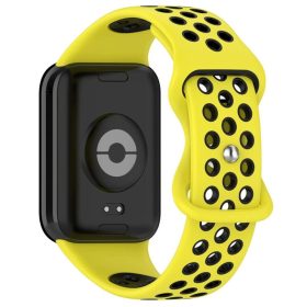   RMPACK Xiaomi Redmi Watch 4 Óraszíj Pótszíj Szilikon szíj DUAL COLOR Sárga/Fekete