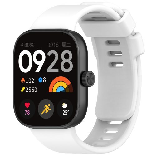 RMPACK Xiaomi Redmi Watch 4 Óraszíj Pótszíj Szilikon szíj Fehér