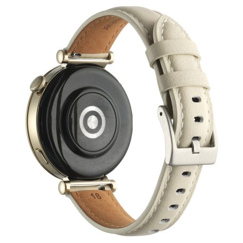 RMPACK Huawei Watch GT 4 41mm Bőrszíj Pótszíj Cow Band Style Szíj Bézs