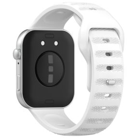   RMPACK Huawei Watch Fit 3 Szilikon Óraszíj Pótszíj Dots Design Fehér